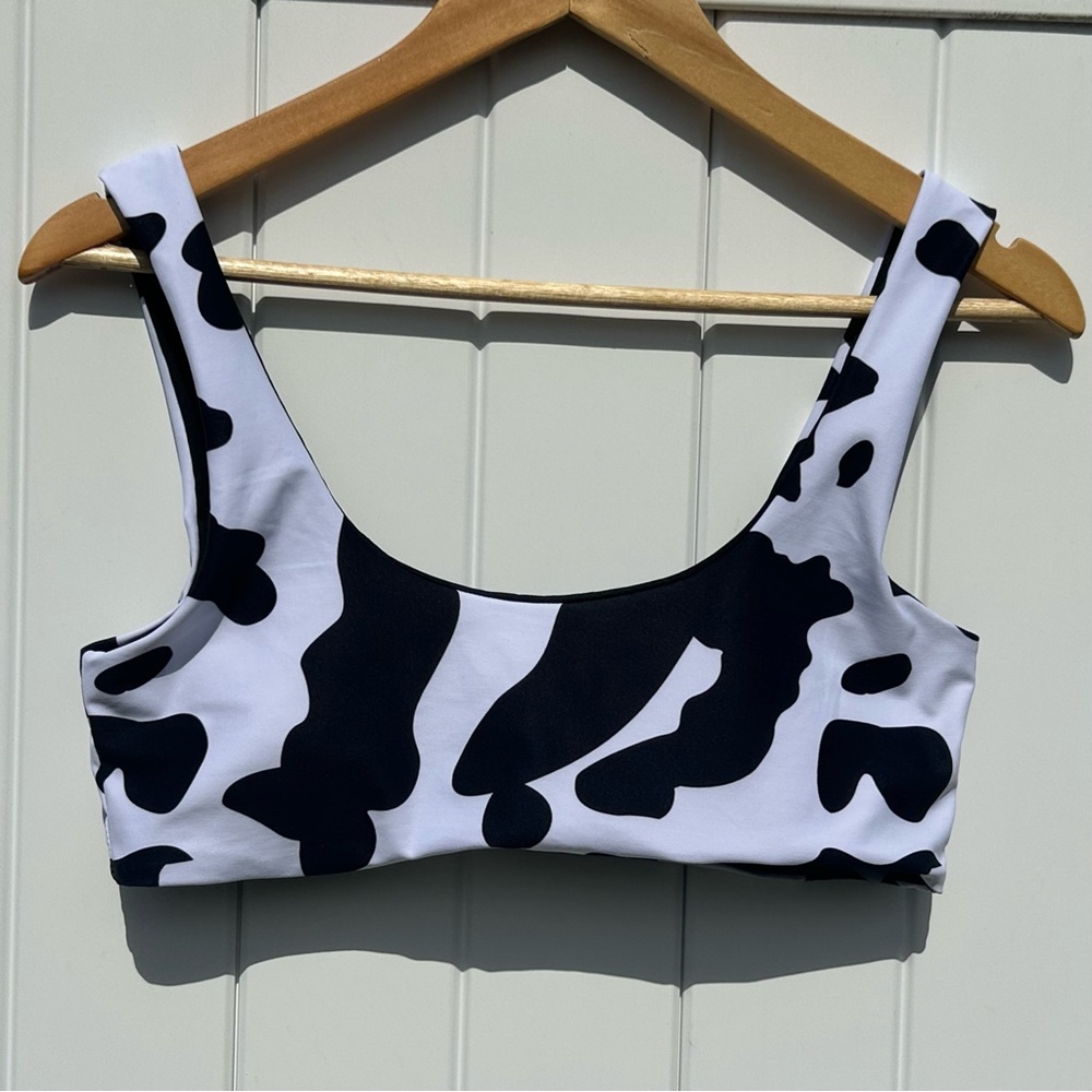 Stylish Cow Pattern Bikini